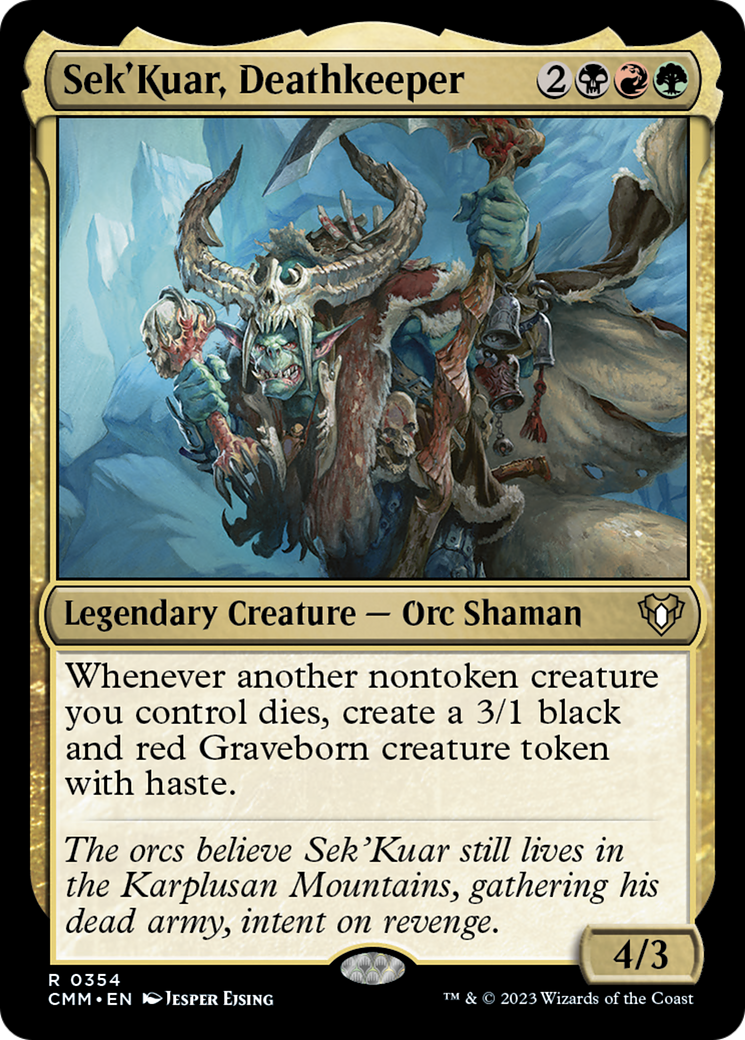 Sek'Kuar, Deathkeeper [Commander Masters] | Lots Moore NSW