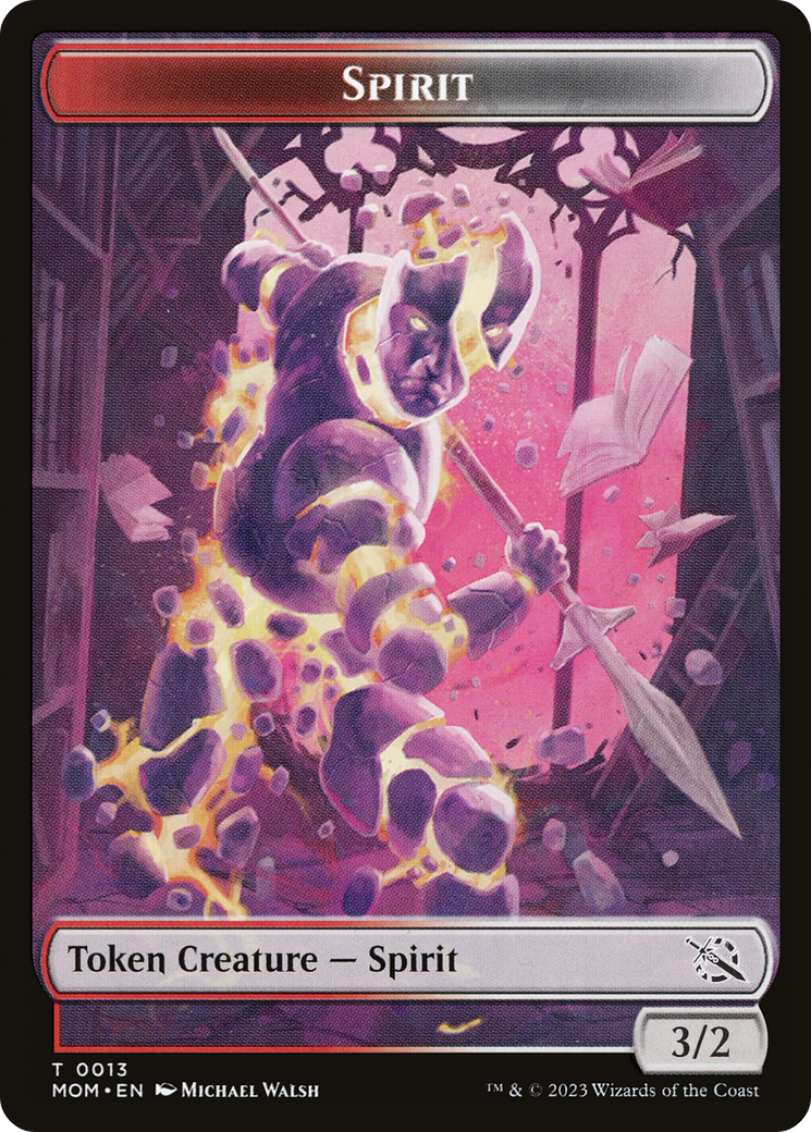 Elemental (09) // Spirit (13) Double-Sided Token [March of the Machine Tokens] | Lots Moore NSW