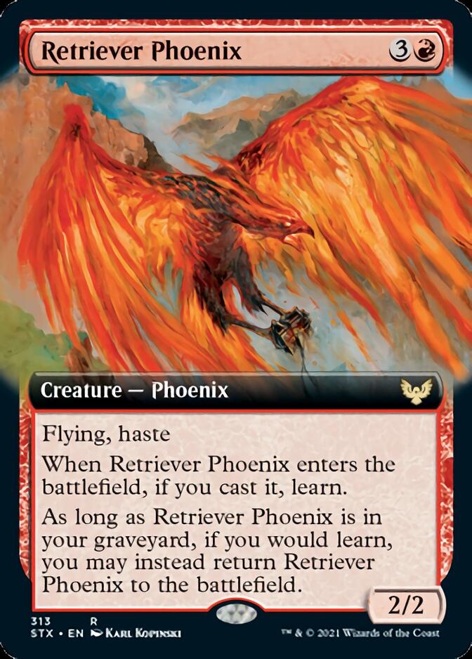 Retriever Phoenix (Extended Art) [Strixhaven: School of Mages] | Lots Moore NSW