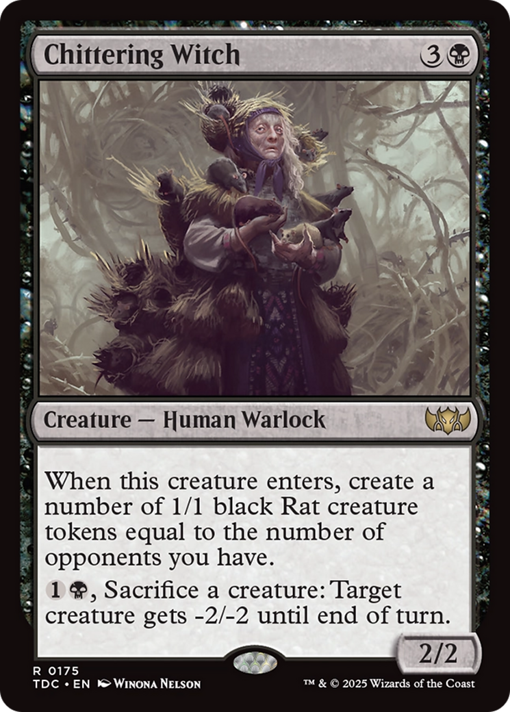 Chittering Witch [Tarkir: Dragonstorm Commander] | Lots Moore NSW