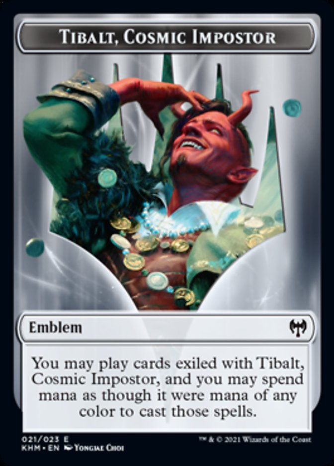 Tibalt, Cosmic Impostor Emblem [Kaldheim Tokens] | Lots Moore NSW