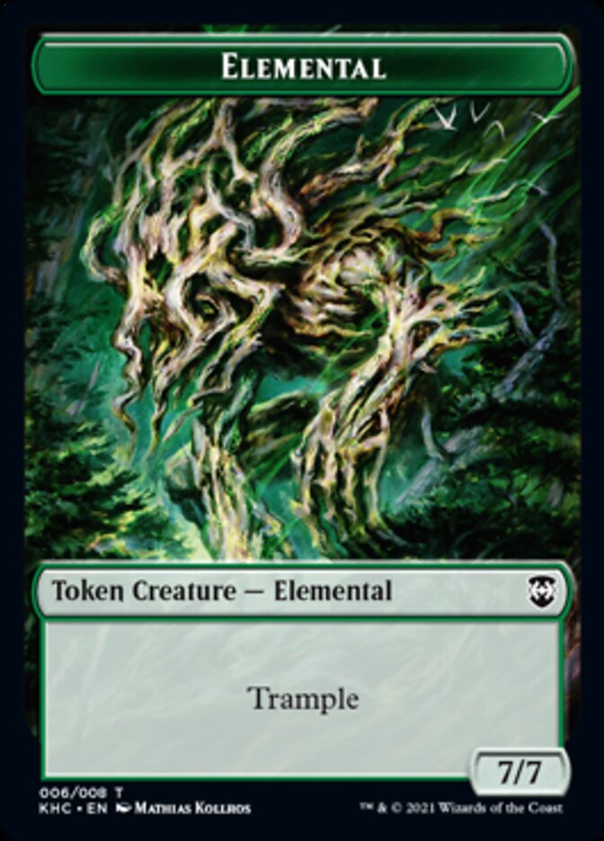 Elemental Token [Kaldheim Commander Tokens] | Lots Moore NSW
