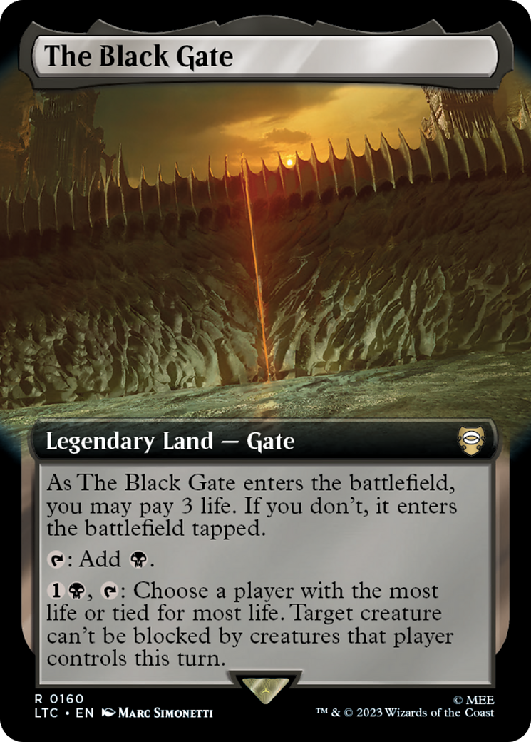 The Black Gate (Extended Art) [The Lord of the Rings: Tales of Middle-Earth Commander] | Lots Moore NSW