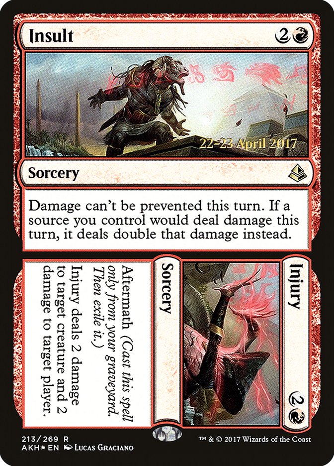 Insult // Injury [Amonkhet Prerelease Promos] | Lots Moore NSW