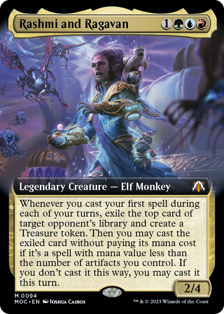 Rashmi and Ragavan (Extended Art) [March of the Machine Commander] | Lots Moore NSW