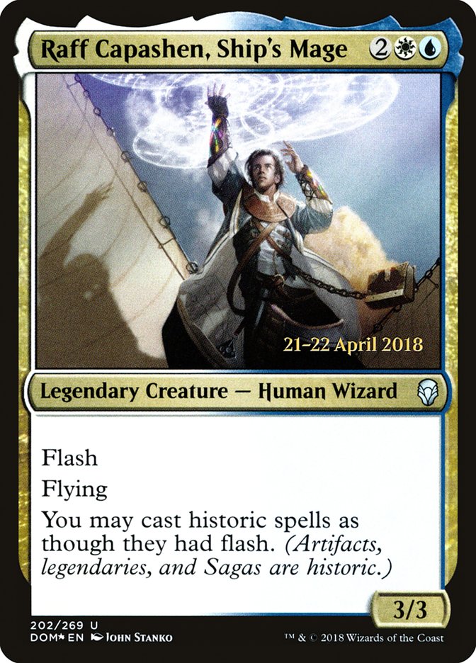 Raff Capashen, Ship's Mage [Dominaria Prerelease Promos] | Lots Moore NSW
