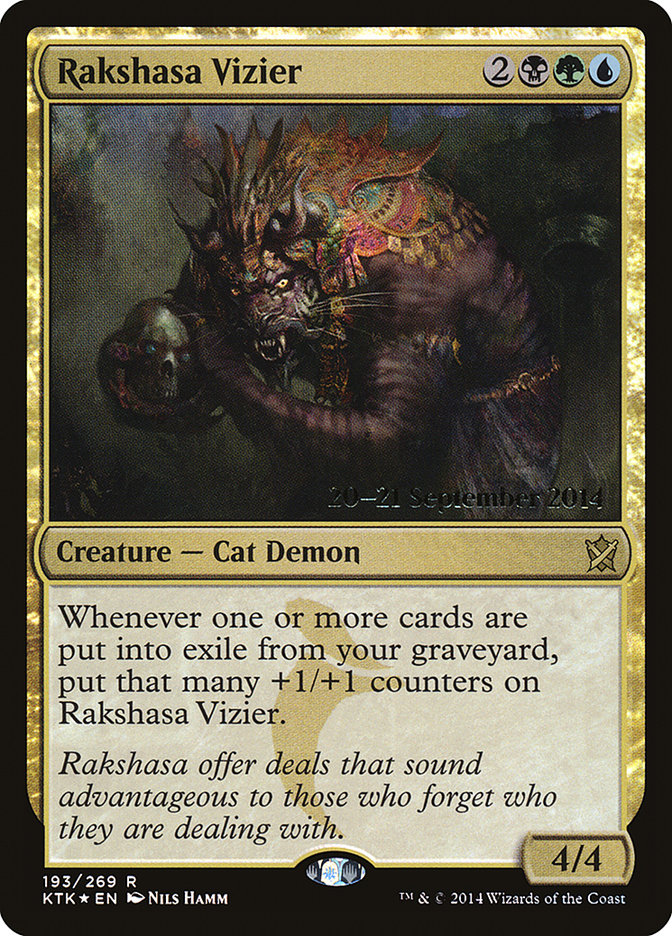 Rakshasa Vizier [Khans of Tarkir Prerelease Promos] | Lots Moore NSW