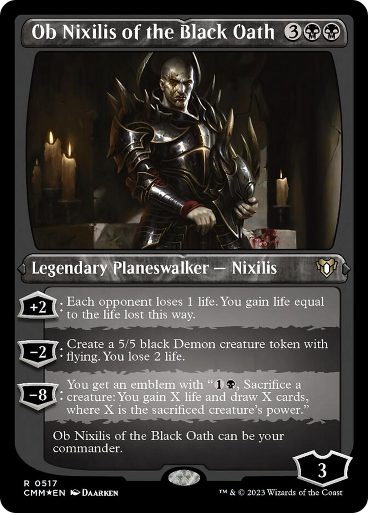 Ob Nixilis of the Black Oath (Foil Etched) [Commander Masters] | Lots Moore NSW