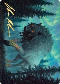 Sarulf, Realm Eater Art Card (Gold-Stamped Signature) [Kaldheim Art Series] | Lots Moore NSW