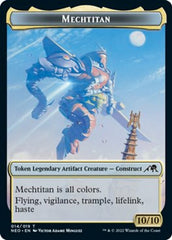 Spirit (002) // Mechtitan Double-Sided Token [Kamigawa: Neon Dynasty Tokens] | Lots Moore NSW