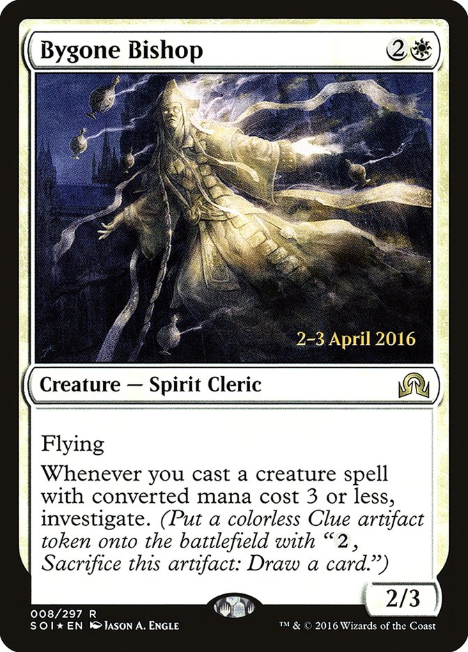 Bygone Bishop [Shadows over Innistrad Prerelease Promos] | Lots Moore NSW
