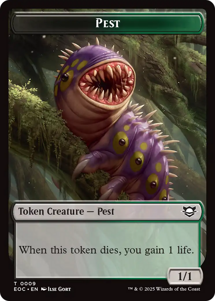 Copy // Pest Double-Sided Token [Edge of Eternities Commander Tokens] | Lots Moore NSW