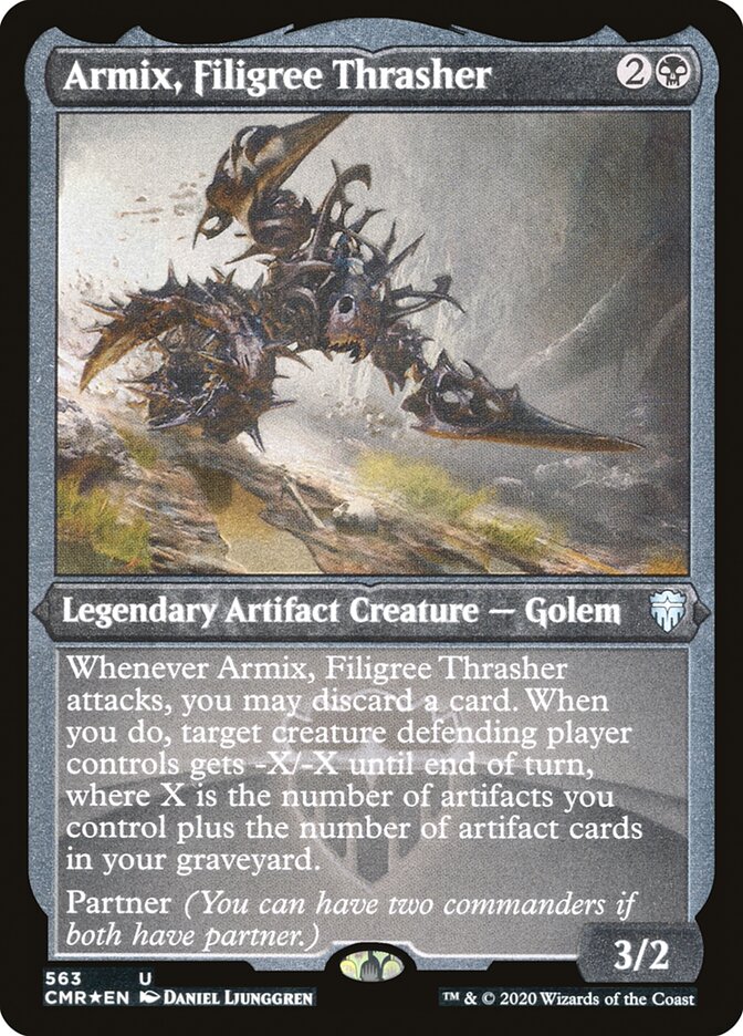 Armix, Filigree Thrasher (Etched) [Commander Legends] | Lots Moore NSW