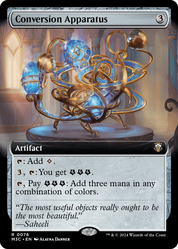 Conversion Apparatus (Extended Art) (Ripple Foil) [Modern Horizons 3 Commander] | Lots Moore NSW
