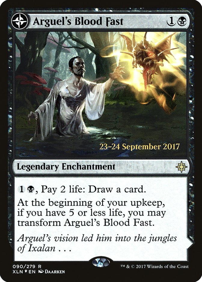 Arguel's Blood Fast // Temple of Aclazotz [Ixalan Prerelease Promos] | Lots Moore NSW