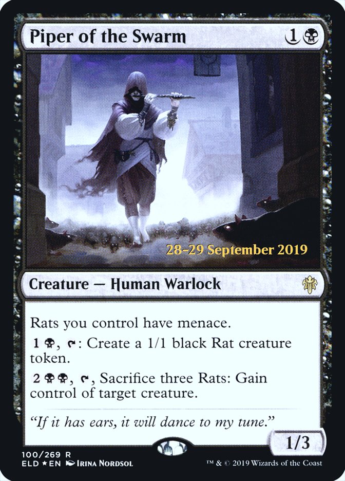 Piper of the Swarm [Throne of Eldraine Prerelease Promos] | Lots Moore NSW