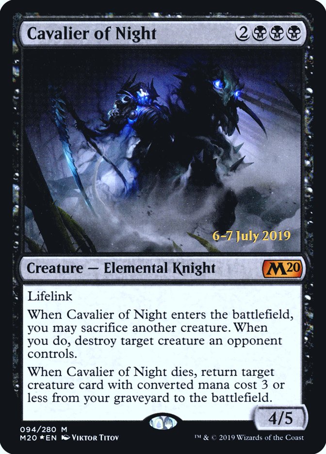 Cavalier of Night [Core Set 2020 Prerelease Promos] | Lots Moore NSW