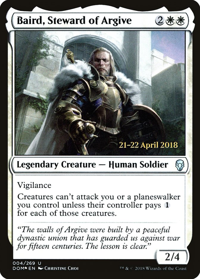 Baird, Steward of Argive [Dominaria Prerelease Promos] | Lots Moore NSW