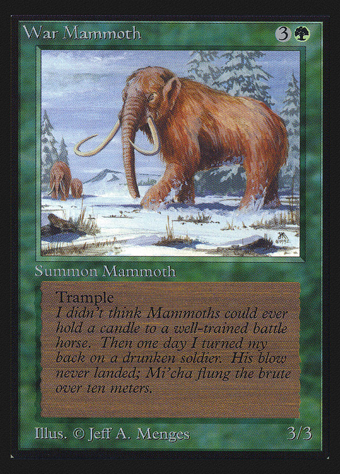 War Mammoth [International Collectors' Edition] | Lots Moore NSW