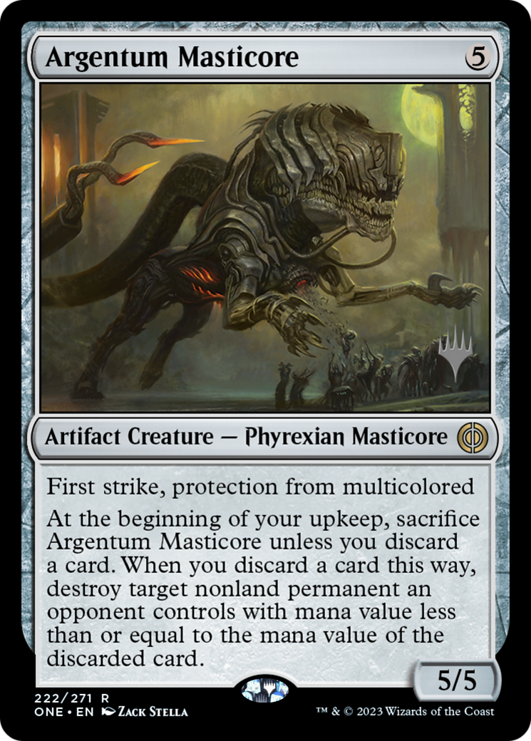 Argentum Masticore (Promo Pack) [Phyrexia: All Will Be One Promos] | Lots Moore NSW