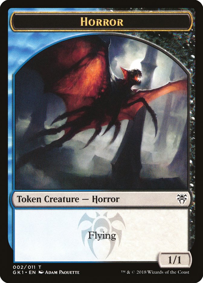 Copy // Horror Double-Sided Token [Guilds of Ravnica Guild Kit Tokens] | Lots Moore NSW