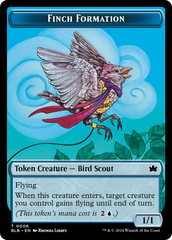 Rabbit // Finch Formation Double-Sided Token [Bloomburrow Tokens] | Lots Moore NSW