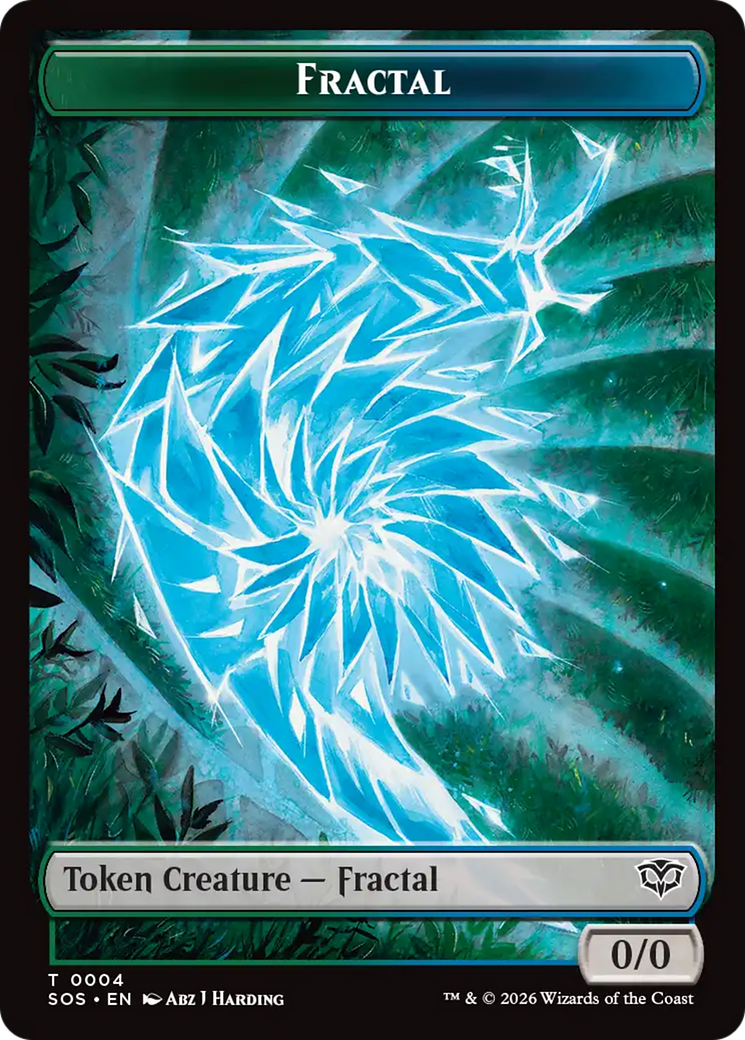 Fractal (0004) // Pest (0008) Double-Sided Token [Secrets of Strixhaven Tokens] | Lots Moore NSW