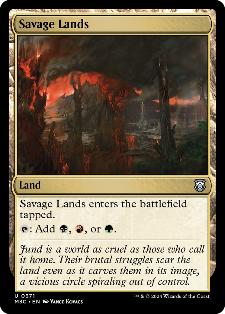 Savage Lands (Ripple Foil) [Modern Horizons 3 Commander] | Lots Moore NSW