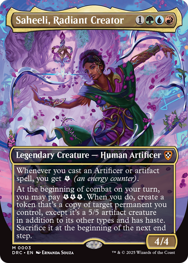 Saheeli, Radiant Creator (Borderless) [Aetherdrift Commander] | Lots Moore NSW