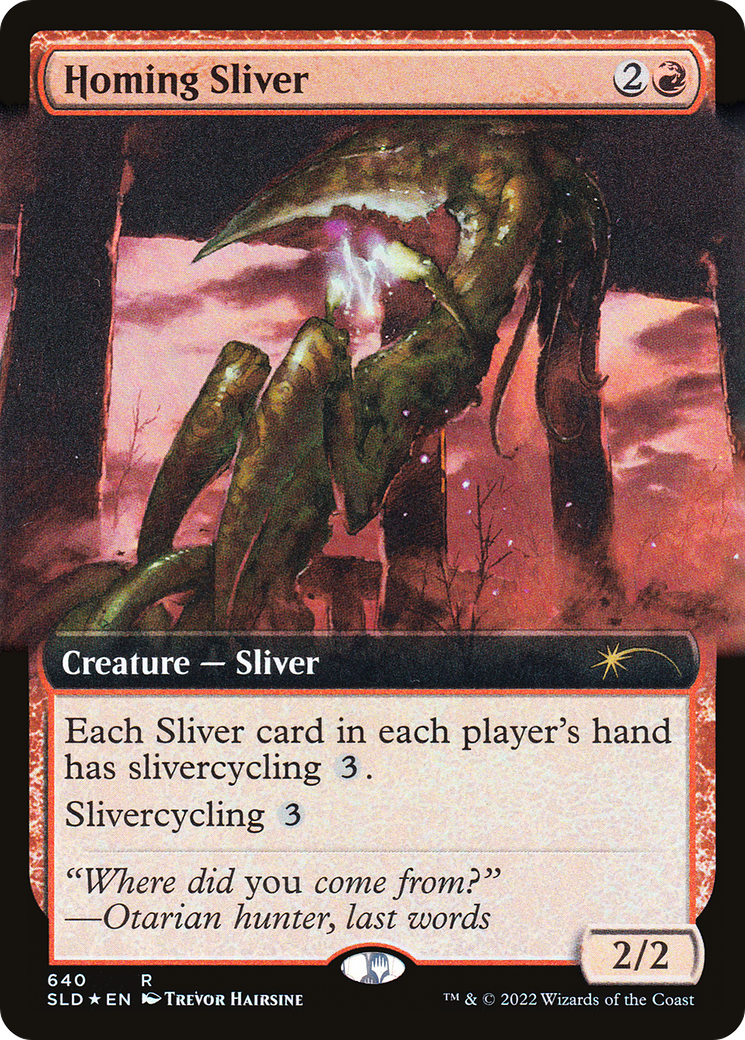 Homing Sliver (Extended Art) [Secret Lair Drop Promos] | Lots Moore NSW