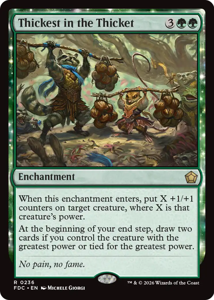 Thickest in the Thicket [Foundations Commander] | Lots Moore NSW