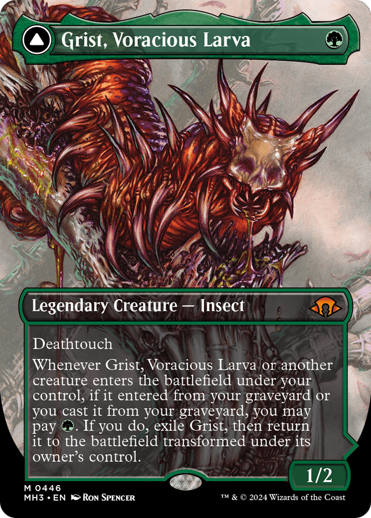 Grist, Voracious Larva // Grist, the Plague Swarm (Borderless) [Modern Horizons 3] | Lots Moore NSW