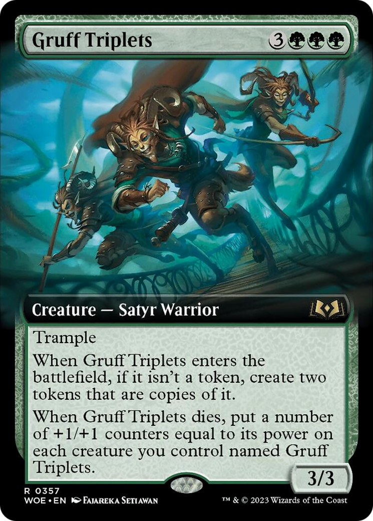 Gruff Triplets (Extended Art) [Wilds of Eldraine] | Lots Moore NSW