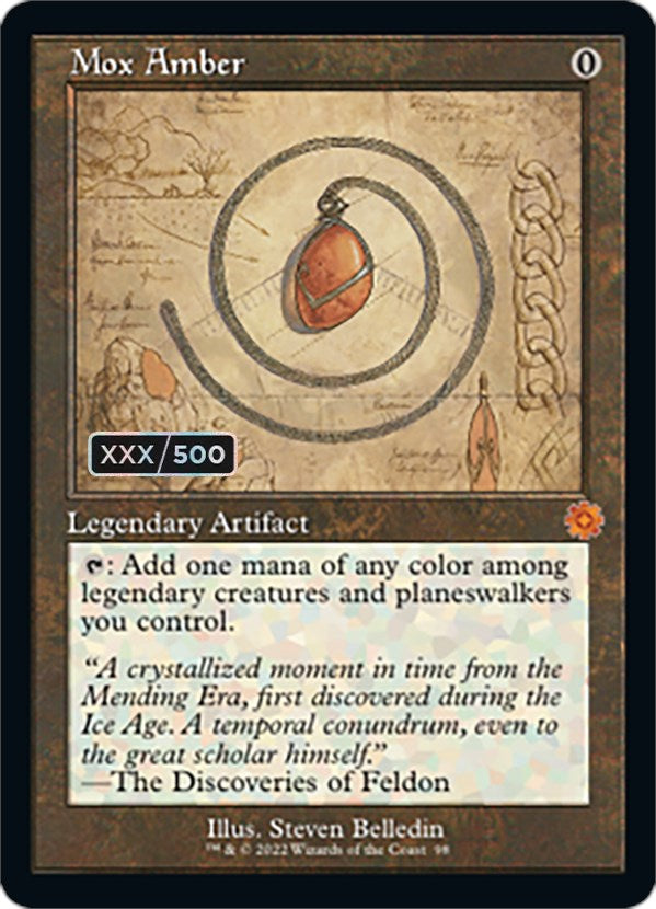 Mox Amber (Retro Schematic) (Serialized) [The Brothers' War Retro Artifacts] | Lots Moore NSW