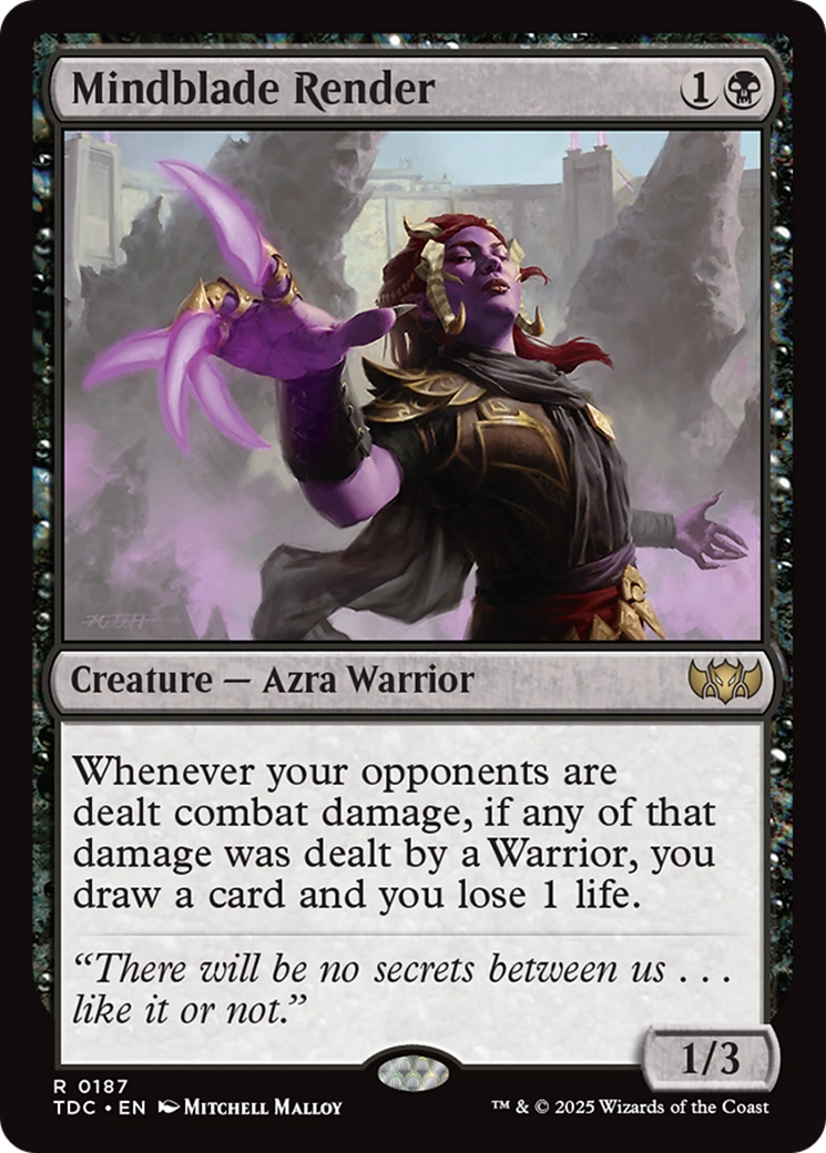Mindblade Render [Tarkir: Dragonstorm Commander] | Lots Moore NSW