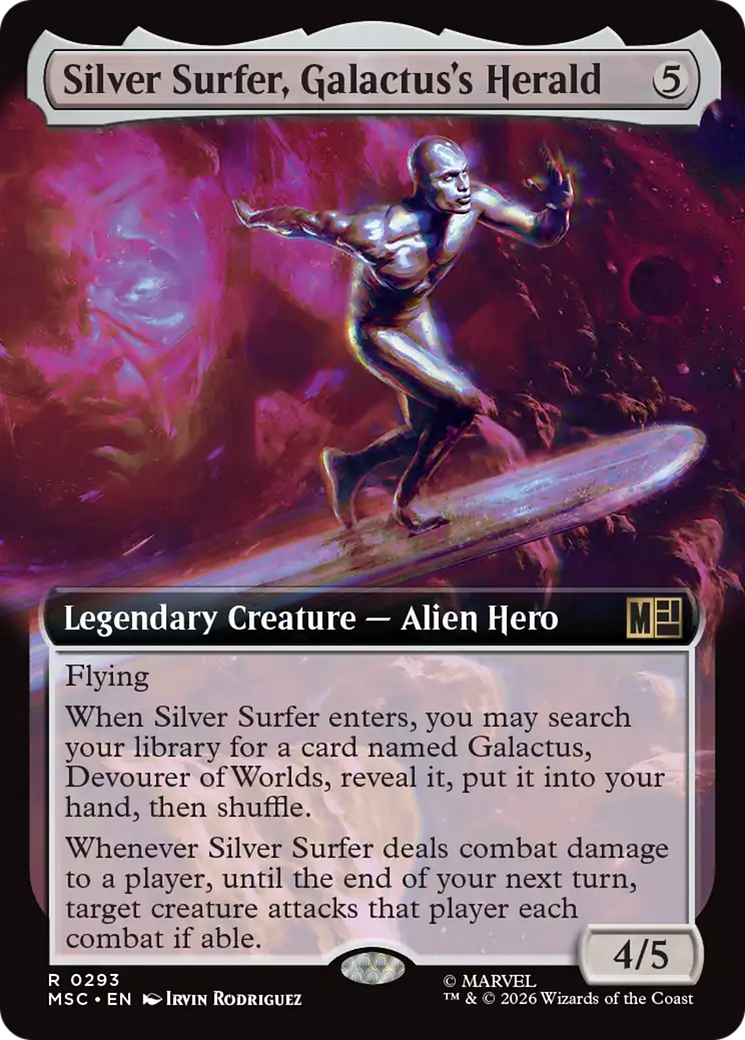Silver Surfer, Galactus's Herald (Extended Art) [Marvel Super Heroes Commander] | Lots Moore NSW