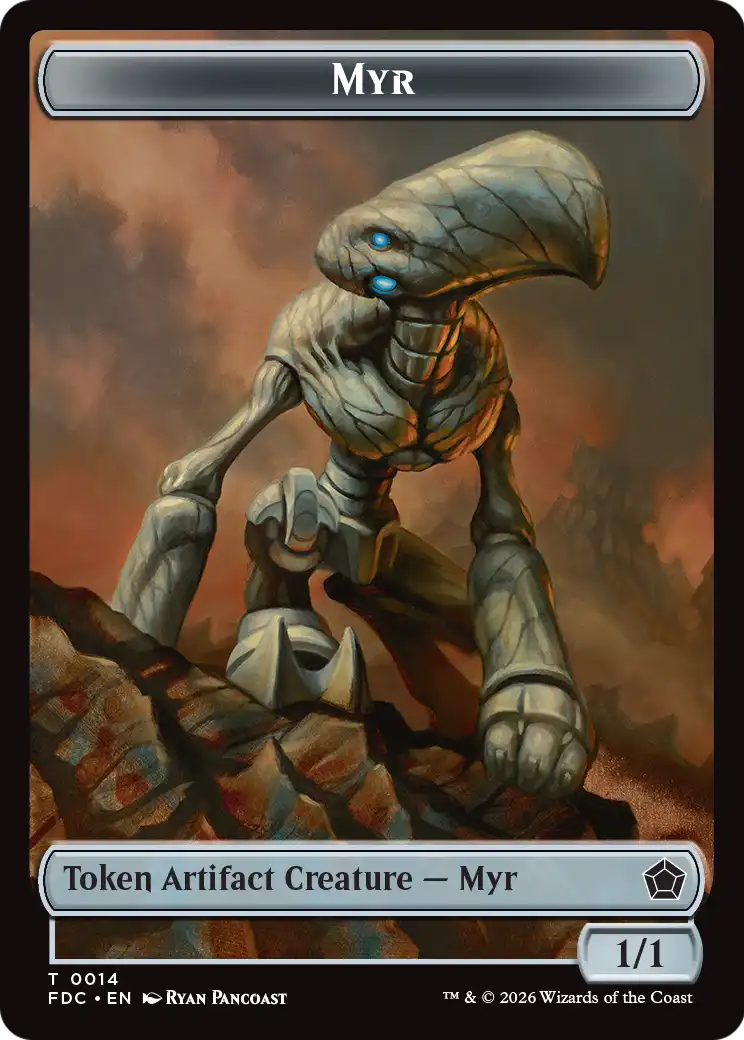 Thopter // Myr Double-Sided Token [Foundations Commander Tokens] | Lots Moore NSW