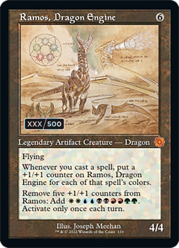 Ramos, Dragon Engine (Retro Schematic) (Serialized) [The Brothers' War Retro Artifacts] | Lots Moore NSW