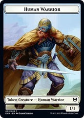 Human Warrior // Bear Double-Sided Token [Kaldheim Tokens] | Lots Moore NSW
