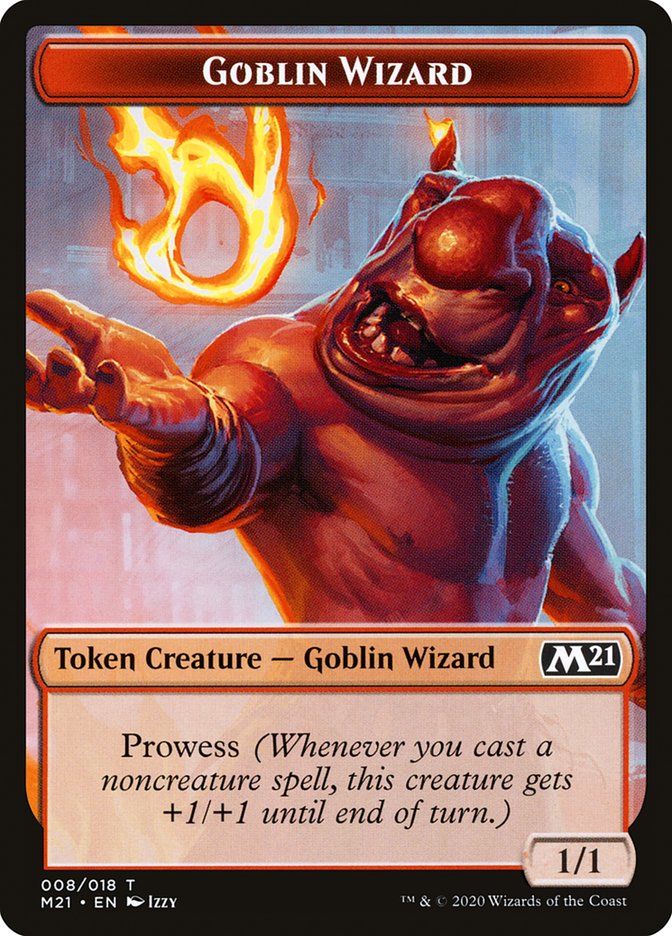 Demon // Goblin Wizard Double-Sided Token [Core Set 2021 Tokens] | Lots Moore NSW