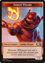 Demon // Goblin Wizard Double-Sided Token [Core Set 2021 Tokens] | Lots Moore NSW