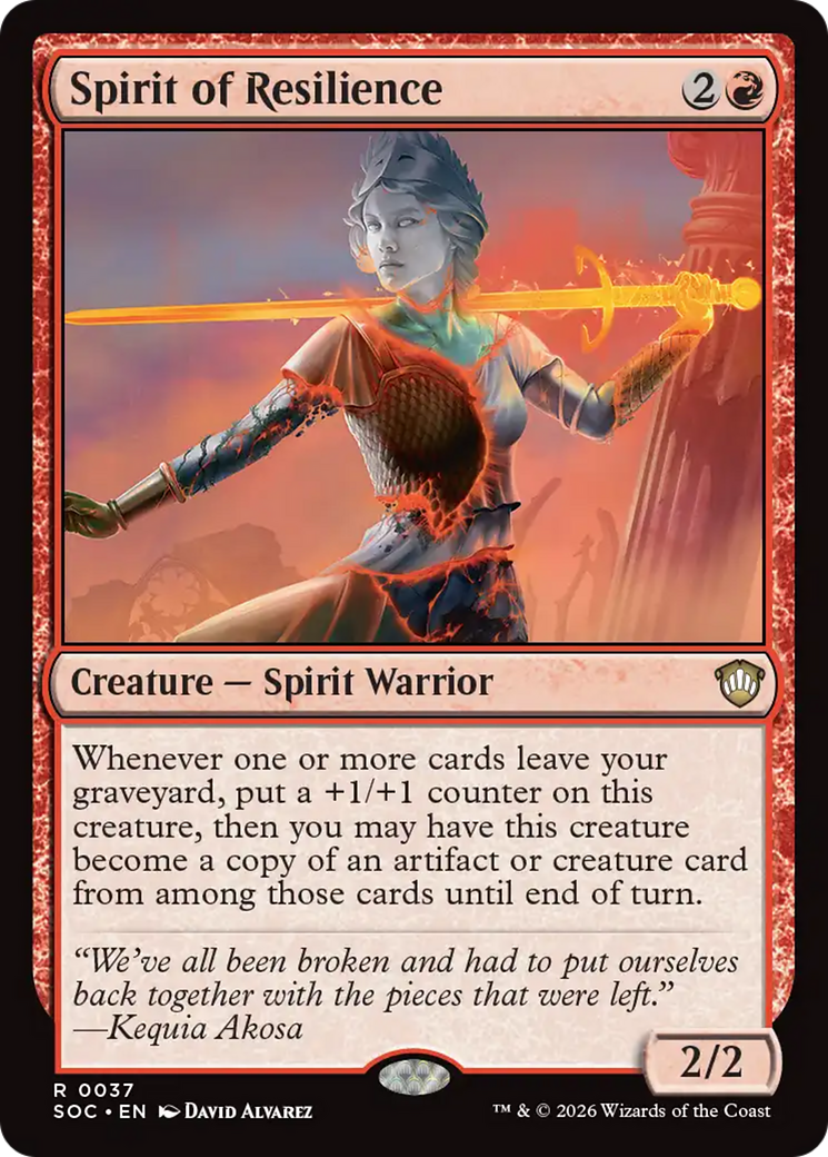 Spirit of Resilience [Secrets of Strixhaven Commander] | Lots Moore NSW