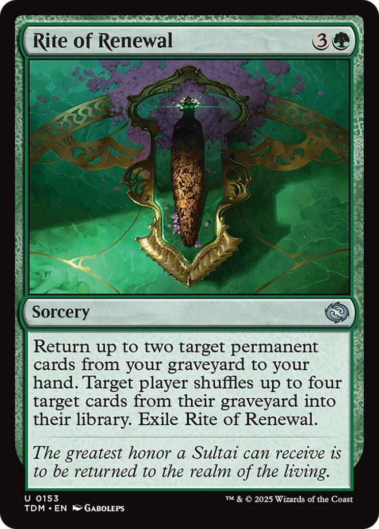 Rite of Renewal [Tarkir: Dragonstorm] | Lots Moore NSW