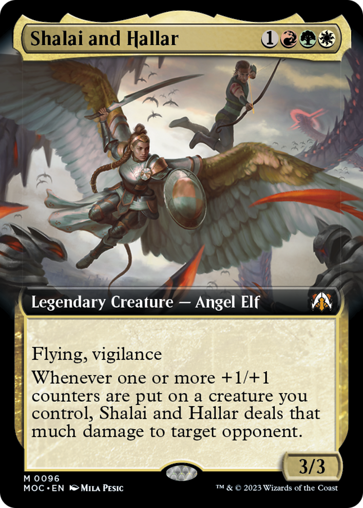 Shalai and Hallar (Extended Art) [March of the Machine Commander] | Lots Moore NSW