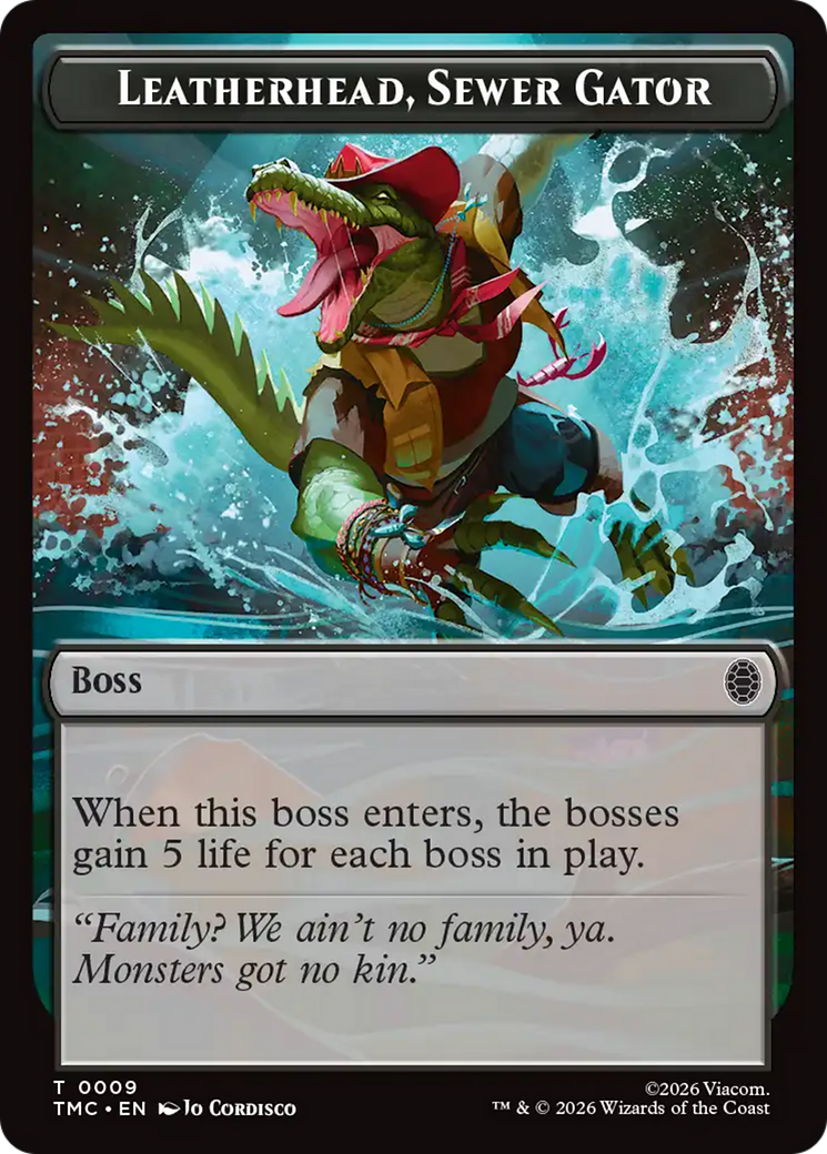 Leatherhead, Sewer Gator [Teenage Mutant Ninja Turtles Commander Tokens] | Lots Moore NSW