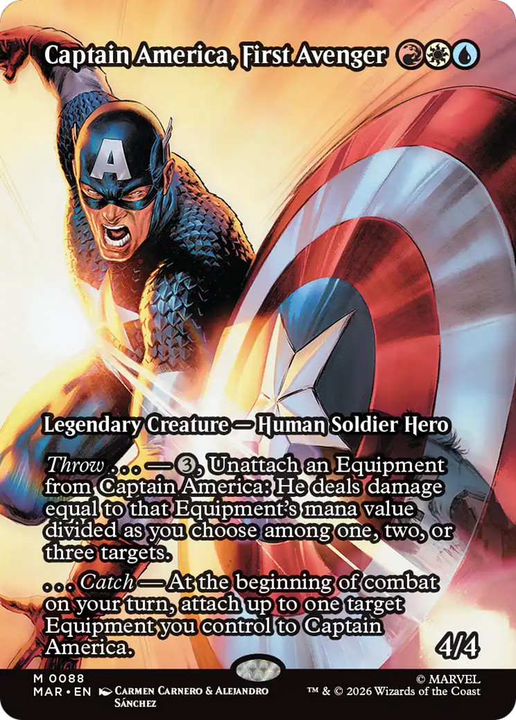 Captain America, First Avenger (Borderless) [Marvel Universe: Eternal-Legal] | Lots Moore NSW