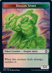 Dragon Spirit // The Monarch Double-Sided Token [Dungeons & Dragons: Adventures in the Forgotten Realms Commander Tokens] | Lots Moore NSW