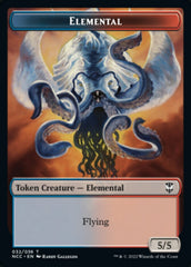 Elemental (032) // Rogue Double-Sided Token [Streets of New Capenna Commander Tokens] | Lots Moore NSW
