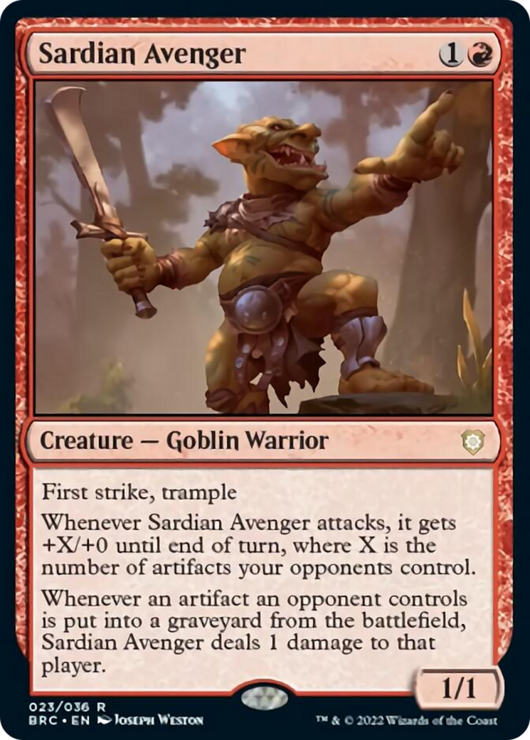 Sardian Avenger [The Brothers' War Commander] | Lots Moore NSW