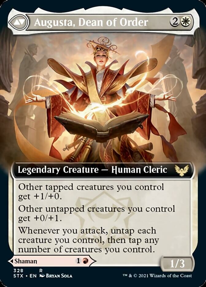Plargg, Dean of Chaos // Augusta, Dean of Order (Extended Art) [Strixhaven: School of Mages] | Lots Moore NSW